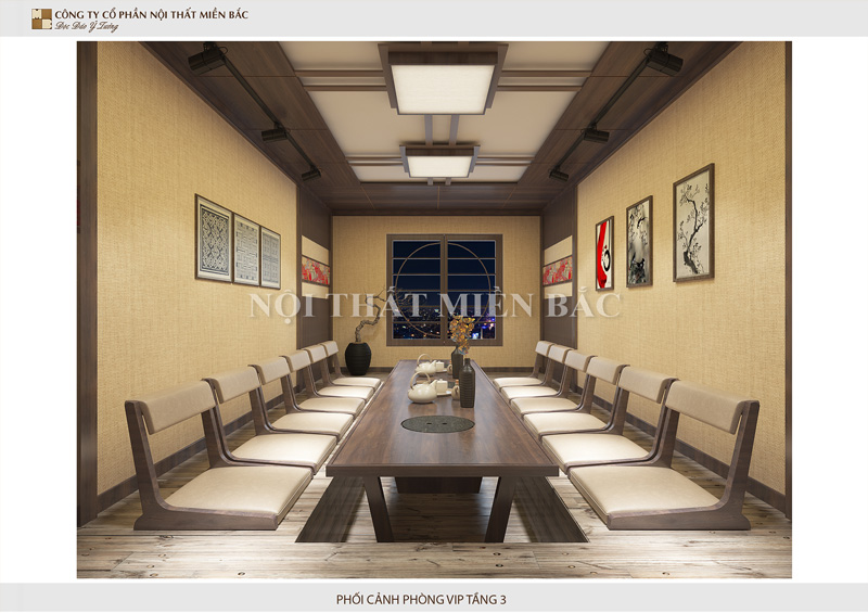 Đặc điểm bàn ghế ăn trong thiết kế nội thất nhà hàng Nhật Bản